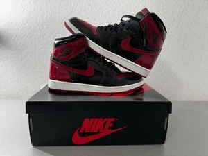 ORIGINAL Jordan 1 Retro OG High Patent Bred kaum getragen Gr.45.5 US 11.5 - Bild 1 von 15