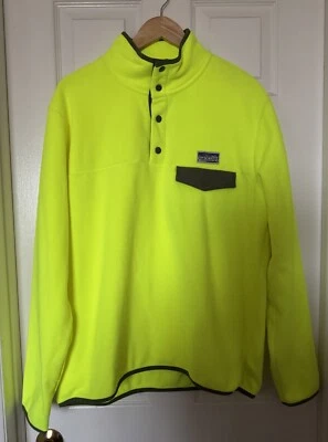 Polo Ralph Lauren Hombre Grande Polar Cepillado Cuello Simulado Pullover Seguridad Amarillo Foto 1 de 4