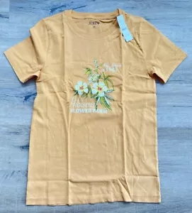 J. Crew Damen-Grafik-T-Shirt ""Hibiskus - Bild 1 von 8