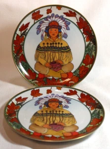 Villeroy & Boch Heinrich Unicef NIÑO DE LOS EE. UU. Dos (2) platos de coleccionista GC - Imagen 1 de 9