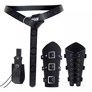 Medieval Cosplay Armor Viking Pirate Knight Gauntlet Wristband Belt Cosplay Prop - Picture 1 of 22