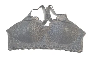 Bali Bralette M Wireless Comfort Flex Bra J Hook Blue DF6591 Lacy Lightly Padded - Picture 1 of 10