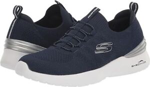 Woman Skechers Air Dynamight Perfect Steps 149754 Color Navy/Silver Brand New