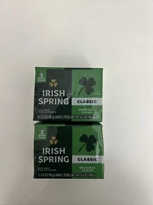 Irish Spring Bar Soap 2 Pack Lot Of 2 (4 Bars) - Picture 1 of 2