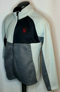 Spyder Heath Full Zip Fashion Long Sleeve Jacket Mens Sz M Cirrus Gray NWT $129 - Picture 1 of 10