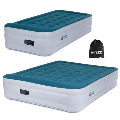 High Raised Inflatable Air Bed Mattress Built-in Electric Pump Indoor Outdoor - Image 1 of 4