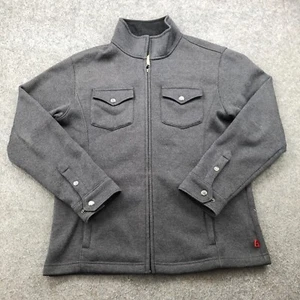 Mountain Khakis Jacket Mens Medium Gray Fleece Full Zip Hiking Old Faithful - Picture 1 of 8