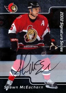 2001-02 BAP Signature Series Auto #45 Shawn McEachern - Picture 1 of 1