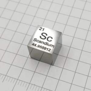 Mirror 10mm Metal Scandium Cubic Element Periodic Phenotype Sc 99.9% - Picture 1 of 3