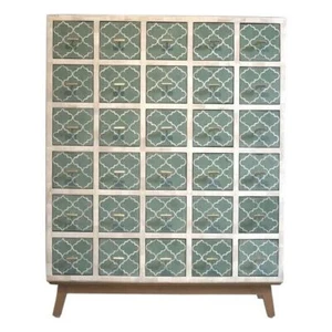 Handmade Bone Inlay Sideboard Buffet Storage Moroccan - Sage Home Decor Art - Picture 1 of 9