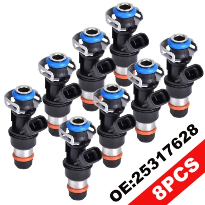 8x Inyectores de combustible nuevos actualizados 25317628 para Cadillac Escalade V8 5.3 2002-2005 Foto 1 de 4