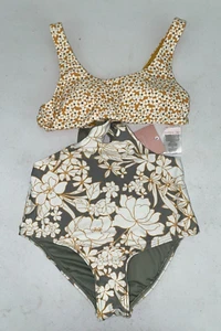 O'Neill Girls Emery One Piece Swimsuit Green Size 10 - Picture 1 of 3