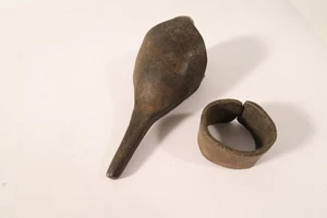 Alte Ring Glocke Eisen Bobo Gurunsi HP00 old iron ring bell cloche fer noir - Picture 1 of 7