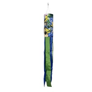Briarwood Lane Goldfinches and Hydrangea Windsock Wind Twister - Picture 1 of 2