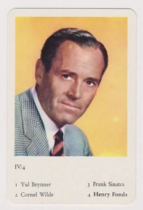 Henry Fonda 1958 F.X. Schmid Film Festival German Game Card - NM+ NM-MT - Picture 1 of 2
