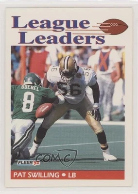 1992 Fleer League Leaders Pat Swilling #461 - Image 1 of 2