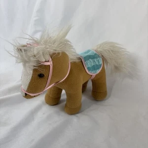 Battat Brown Horse Plush 10" Pretend Play Stuffed Animal Saddle Toy Gift - Picture 1 of 8