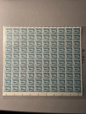 1960 Scott #1031A 1-1/4¢ Palace of the Governors  Full Sheet Of 100 MNH OG - Image 1 of 2