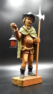 Hölzerne Nachtwächter-Figur mit Laterne - Bild 1 von 7