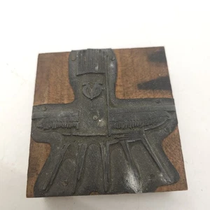 Vintage Printing Block Stylized Logo With Wings And Prominent "V" Design - Picture 1 of 4