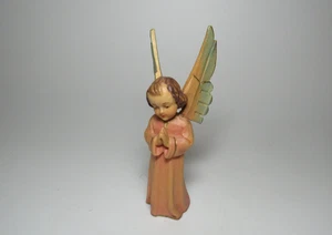 Anri Angel Praying 3.25" Carved Wood Sculpture - Picture 1 of 6