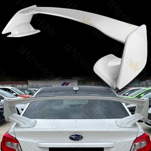 OE STYLE PAINTED WHITE ABS REAR TRUNK SPOILER WING FIT 15-21 SUBARU WRX STI 4-DR - Bild 1 von 5