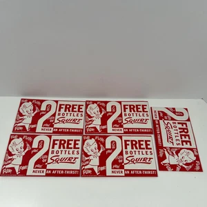 (5) 1959 Squirt Soda  Vintage Advertising Ephemera 2 Pack Carton - Picture 1 of 4