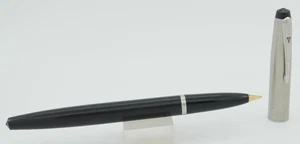 Eagle Orbic Black w/Stainless Steel Cap Ballpoint Pen w/New Refill - c. 1950 - Picture 1 of 4