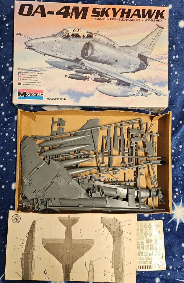 OA-4 M Skyhawk  Monogram Vintage kit 1/48 USA Navy Assault jet Vietnam Falkland - Immagine 1 di 1
