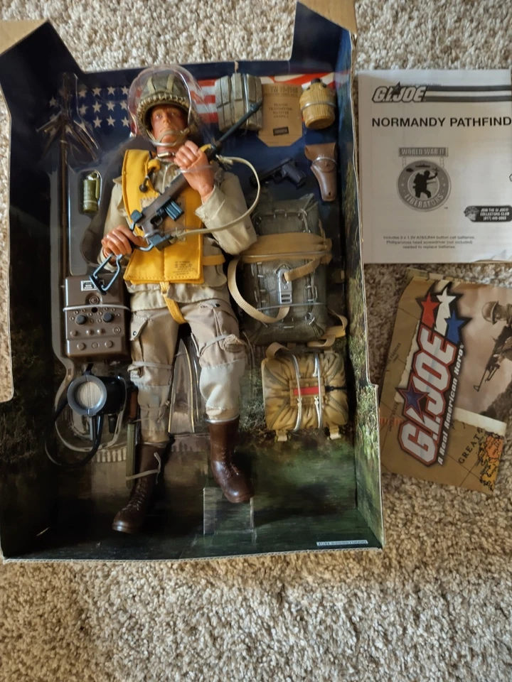G.I. 2003 Figura de acción Joe Normandy Pathfinder Libertadores de la Segunda Guerra Mundial  Foto 1 de 1