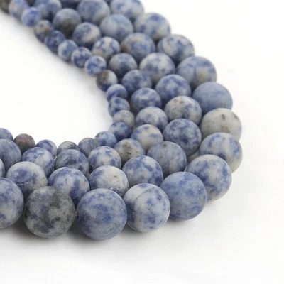 Cuentas espaciadoras de piedra cebra rosa hágalo usted mismo pulsera collar joyería mate 4 mm a 12 mm Foto 1 de 4