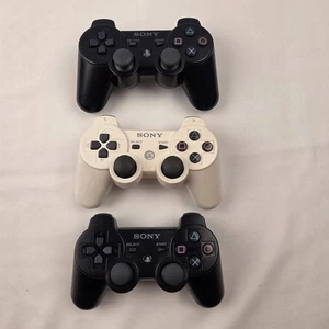 Sony PS3 Wireless Controller 2 Dualshock 3 and 1 Sixaxis Tested, working - Picture 1 of 17