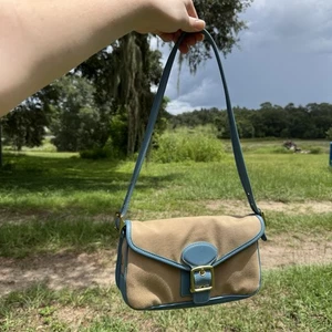 Bolso de hombro Coach vintage Soho 9120 cuero beige Y2K hebilla hobo cartera - Imagen 1 de 7