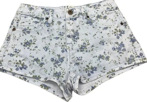 Forever 21 Pantalones Cortos Vaqueros Floral Azul Cremallera Bolsillo Botón Talla 25 LEER - Imagen 1 de 7