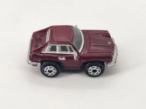 1986 GALOOB MICRO MACHINES JAGUAR XJS MAROON / RED 1 1/4" CAR - Picture 1 of 10