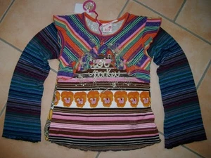 (C716) Nolita Pocket Girls Materialmix Shirt Volants & Logo Glitzer Druck gr.116 - Picture 1 of 2