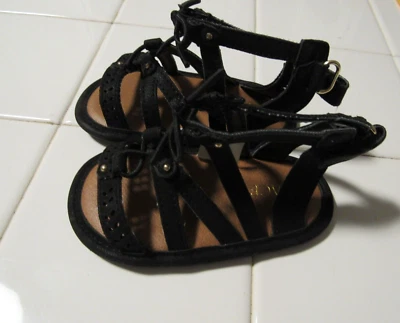 Children's Place черный классический мульти ремень сандалии обувь 6-12 месяцев новый без ЯРЛЫКОВ - Изображение 1 из 4