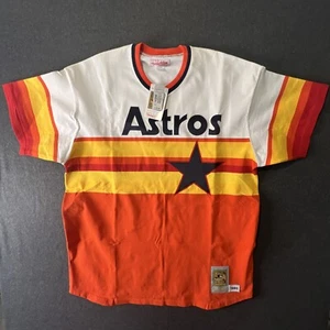 Signed Vtg Houston Astros Jersey 2XL Nolan Ryan 34 Mitchell Ness w/Tag HOLOGRAM - Picture 1 of 13