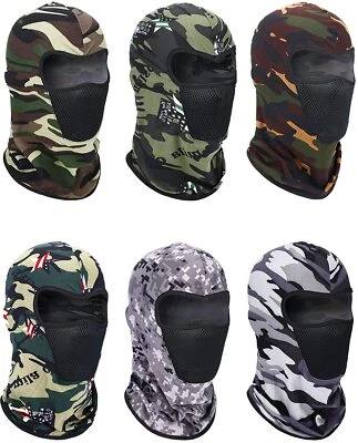6Pcs Pasamontañas Calavera Militar Mascara De Moto Para Frio Balaclava Face Mas