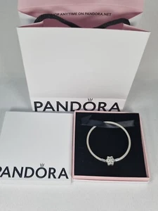 Pandora Moments Shine Bright Mesh Bracelet 19cm & Pandora Packaging ,near Mint - Picture 1 of 7