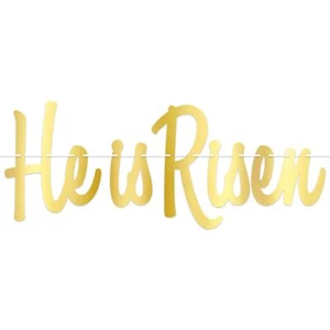 Beistle Foil He Is Risen Streamer - Party Supply Decoration for Easter - Picture 1 of 1