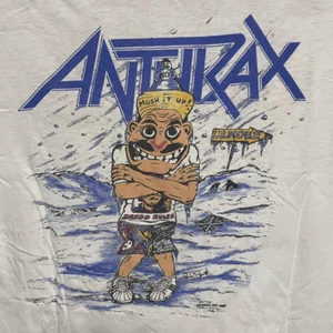 Camiseta de Algodón Banda de Ántrax Blanco Álbum Música S-234XL Unisex JK524 - Imagen 1 de 3