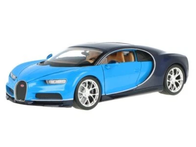 BUGATTI Chiron - blue / darkblue - WELLY 1:24 - Immagine 1 di 4