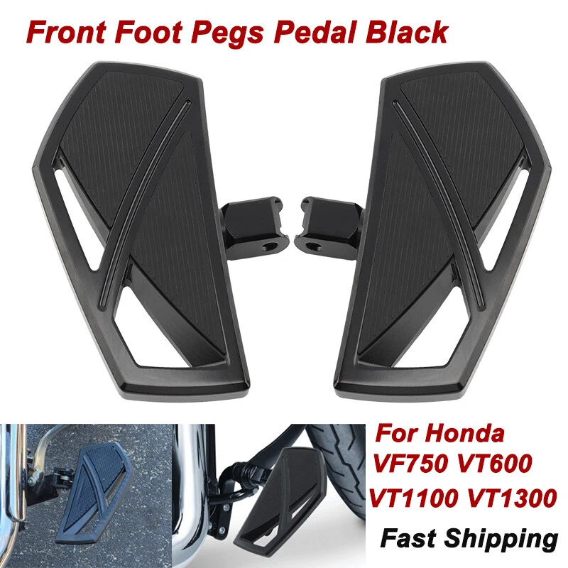 2 件前驱动脚钉踏板适用于本田 VT750C VT1100 VT1300CX 阴影刀 — 第 1/4 张图片