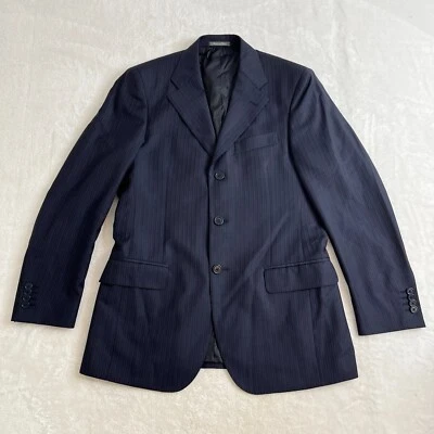 Salvatore Ferragamo Blazer Jacket Men's 48 Regular Navy Blue Wool Sport Coat - Image 1 of 4
