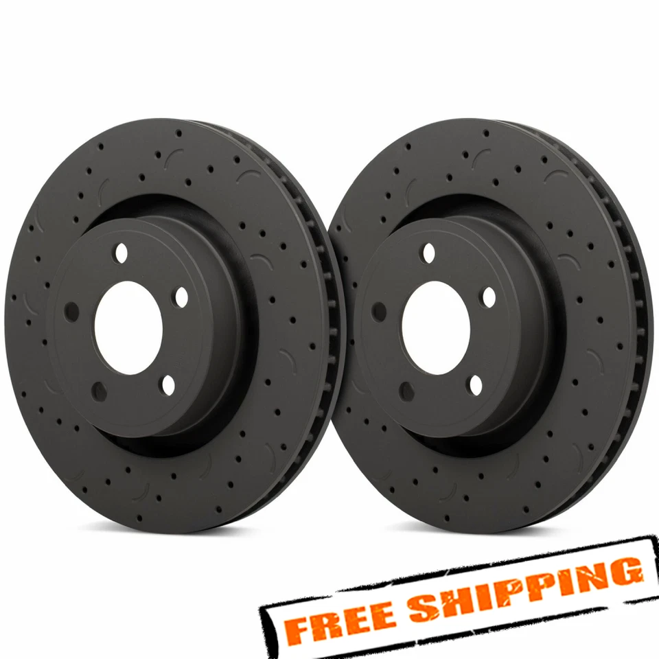 Hawk HTC5139 Talon Drilled & Slotted Rear Brake Rotors for 93-07 Subaru Impreza - Изображение 1 из 4