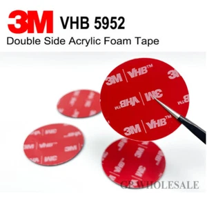 3M 5952 VHB Super Stick Double Sided Tape Pads Mounting Adhesive 45mm Discs - Picture 1 of 3
