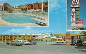 Postal casi nueva: El Rio Motel, Socorro, Nuevo México, años 60, sin publicar - Imagen 1 de 2