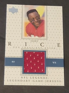 2000 Jerry Rice Game Used Jersey Card Legends - Picture 1 of 14