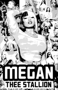 Póster ""luz negra"" de Megan Thee Stallion - Imagen 1 de 5
